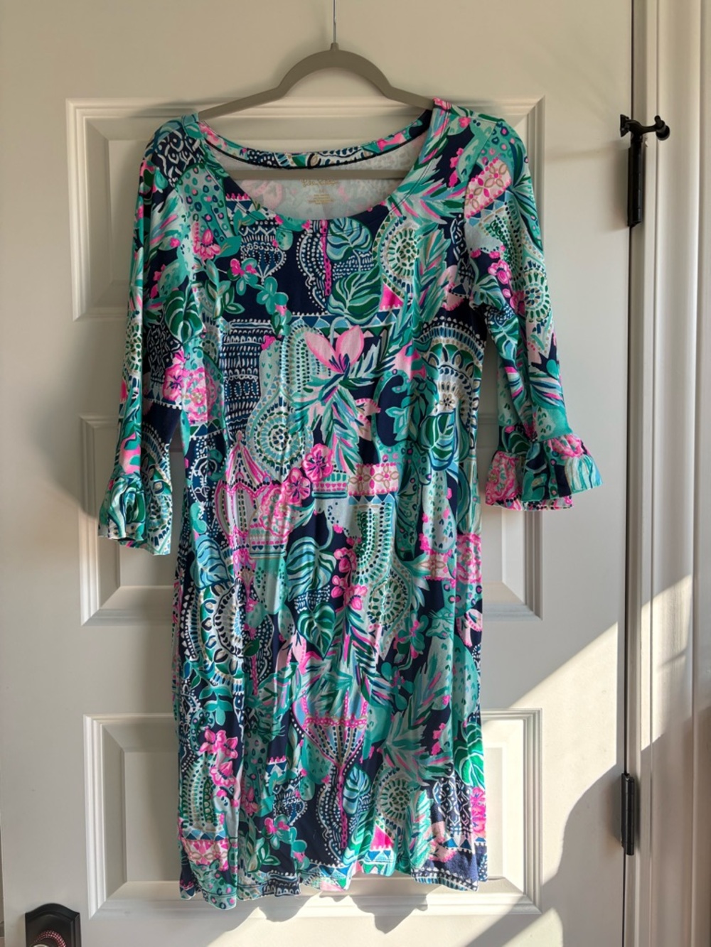 Multicolor Floral Scoop-Neck Lilly Pulitzer Dress